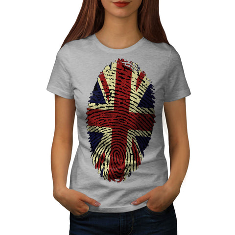 British Fingerprint Womens T-Shirt