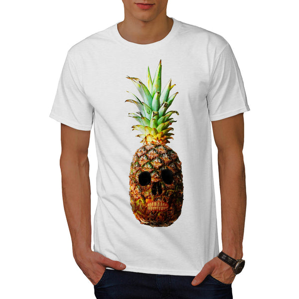 Pineapple Skull Face Mens T-Shirt