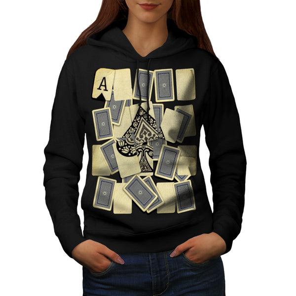 Card Game Play Fun Womens Hoodie