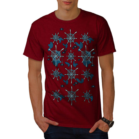 Multiple Spider Web Mens T-Shirt