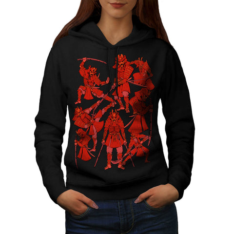 Japanese Samurai Womens Hoodie