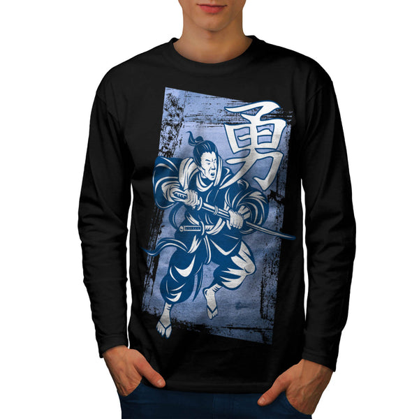 Samurai Attack Move Mens Long Sleeve T-Shirt