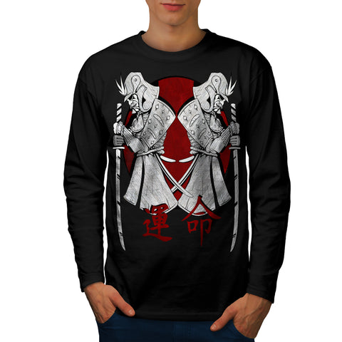 Japan Warrior Art Mens Long Sleeve T-Shirt