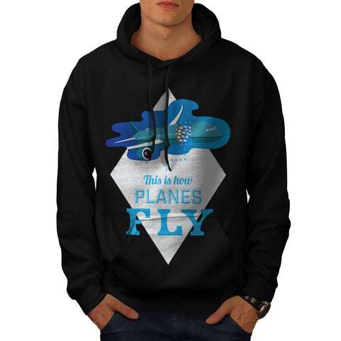 How Airplane Fly Mens Hoodie