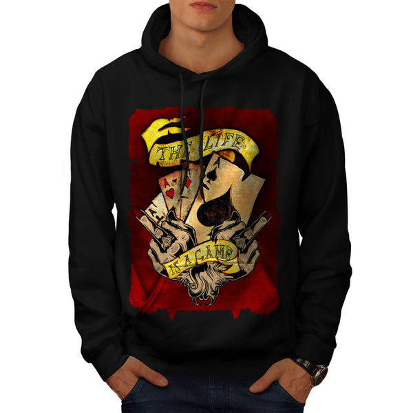 Life Is A Card Game Mens Hoodie