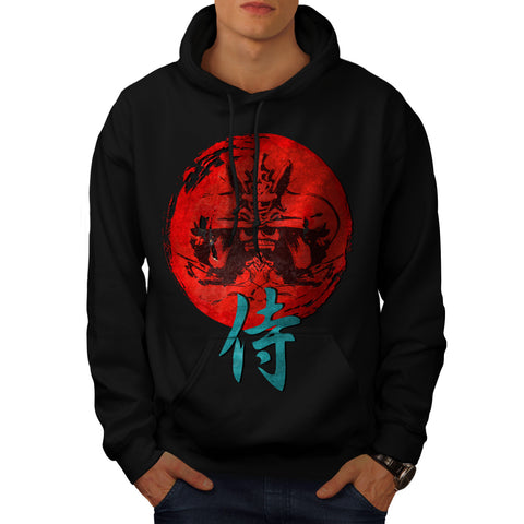 Japanese Red Symbol Mens Hoodie