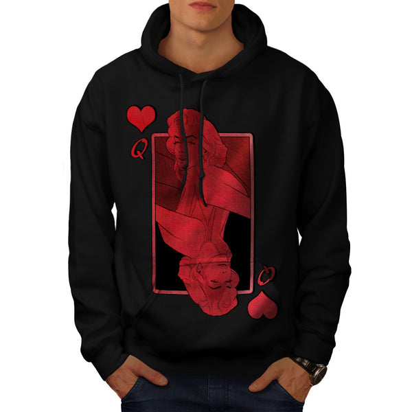 Marilyn Heart Queen Mens Hoodie