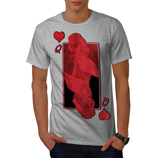 Marilyn Heart Queen Mens T-Shirt