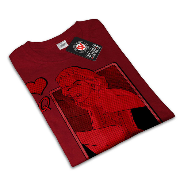 Marilyn Heart Queen Womens T-Shirt
