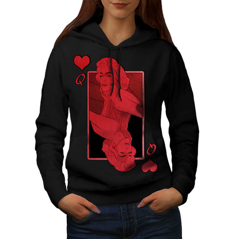 Marilyn Heart Queen Womens Hoodie