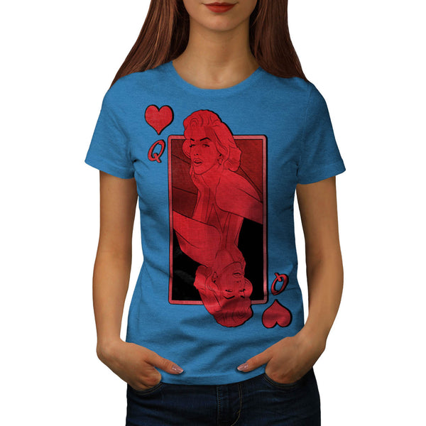 Marilyn Heart Queen Womens T-Shirt