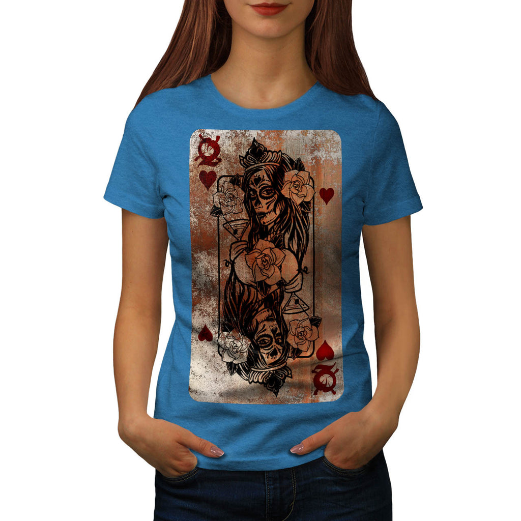 Gothic Heart Queen Womens T-Shirt