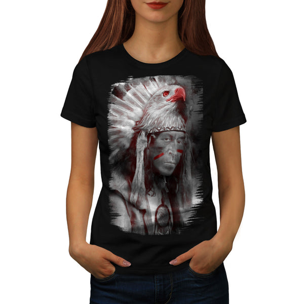 Tribal Indian Man Womens T-Shirt