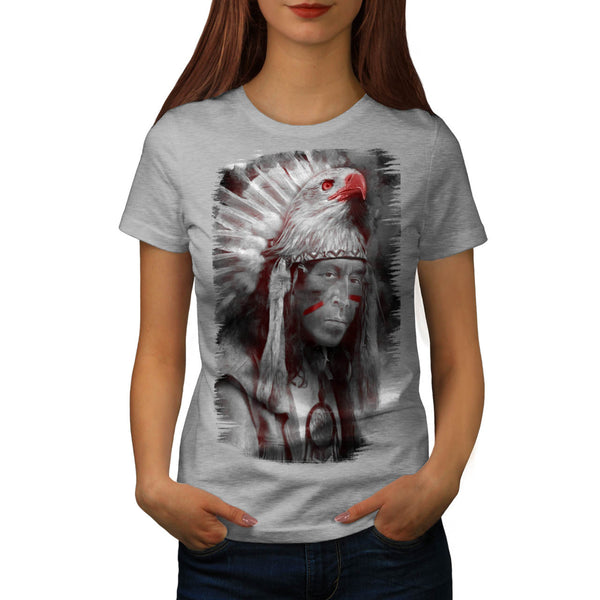 Tribal Indian Man Womens T-Shirt