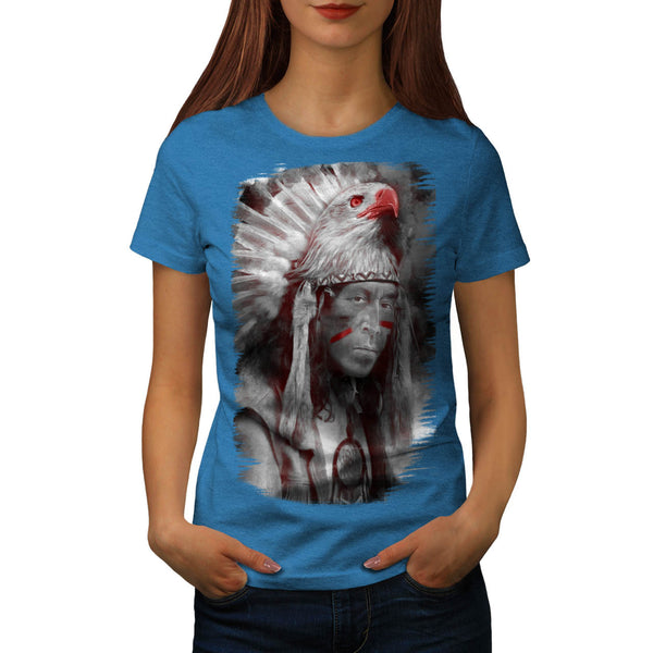 Tribal Indian Man Womens T-Shirt