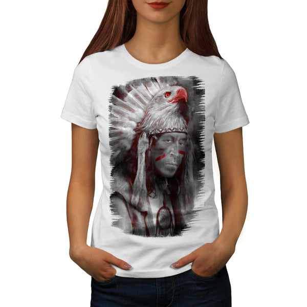 Tribal Indian Man Womens T-Shirt