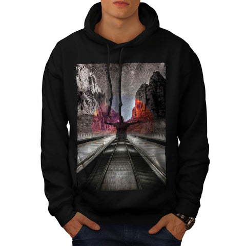 Nature City Fantasy Mens Hoodie