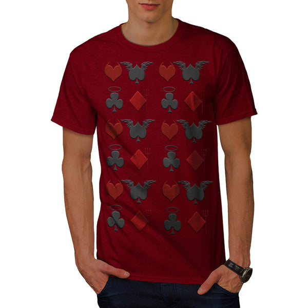 Playing Card Theme Mens T-Shirt