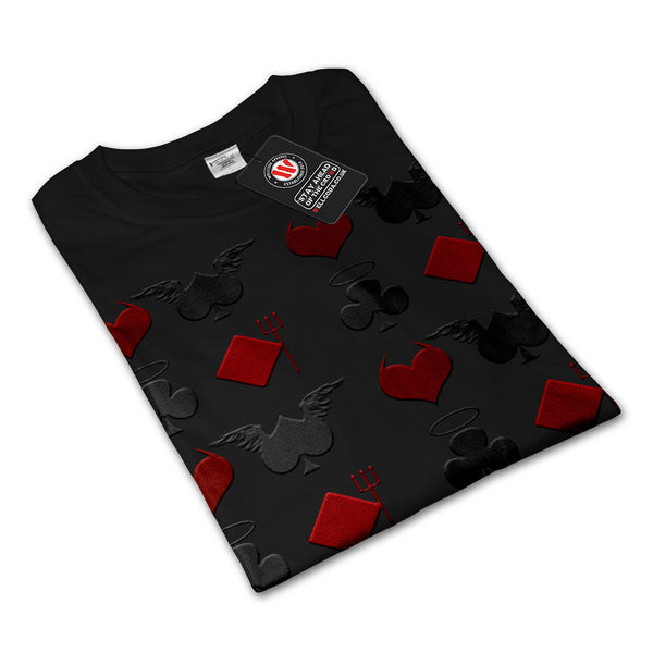 Playing Card Theme Mens Long Sleeve T-Shirt