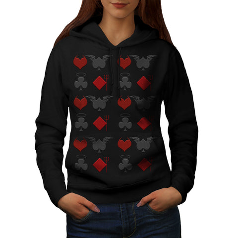 Playing Card Theme Womens Hoodie