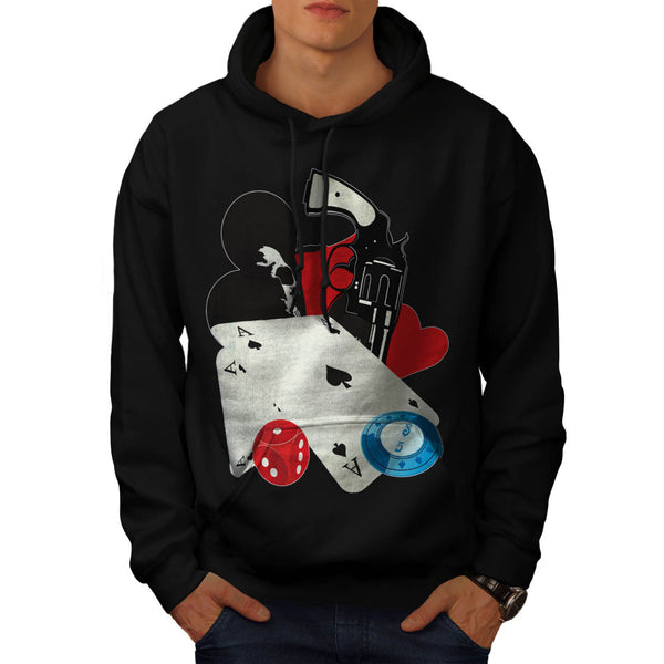 Dangerous Card Game Mens Hoodie