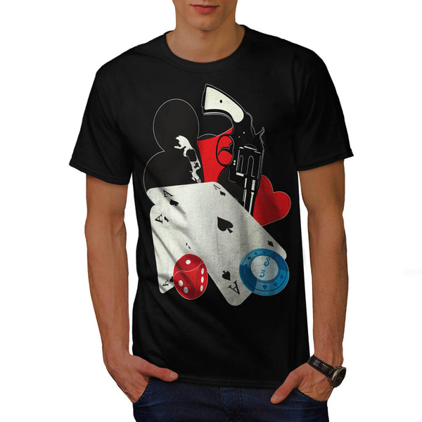 Dangerous Card Game Mens T-Shirt