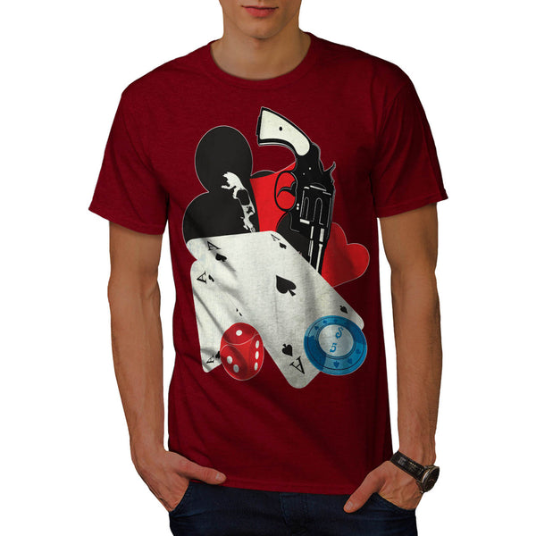 Dangerous Card Game Mens T-Shirt