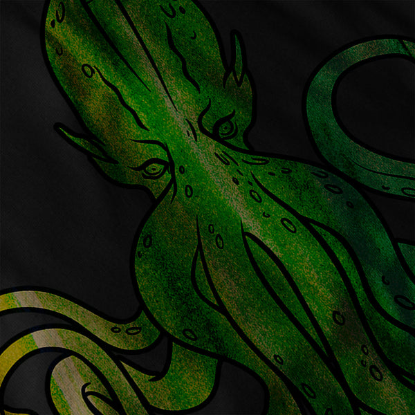 Green Octopus King Womens Hoodie