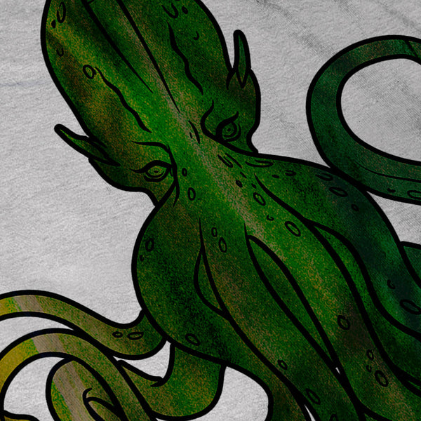 Green Octopus King Mens T-Shirt