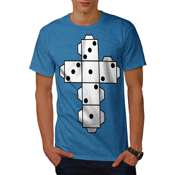 Playing Dice Cross Mens T-Shirt