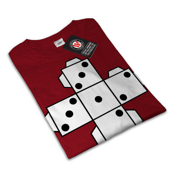 Playing Dice Cross Mens T-Shirt