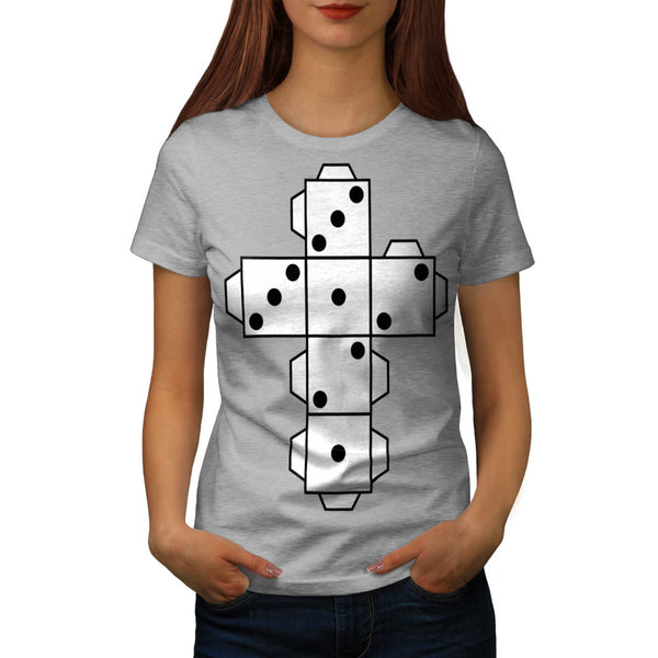 Playing Dice Cross Womens T-Shirt