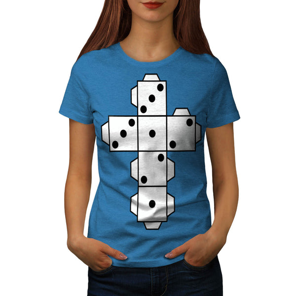 Playing Dice Cross Womens T-Shirt