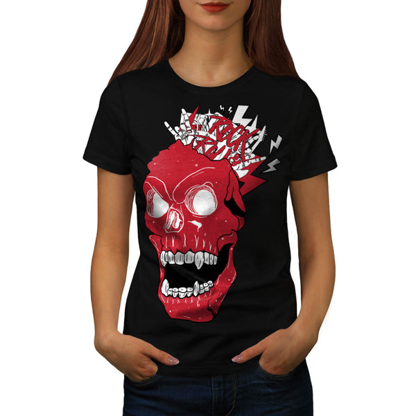 Skull Blood Head Cult Womens T-Shirt