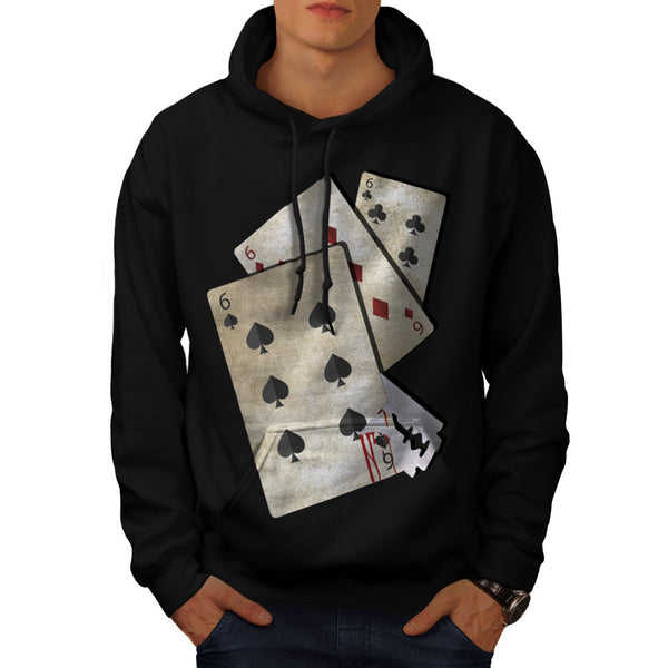 Razor Blade Gamble Mens Hoodie