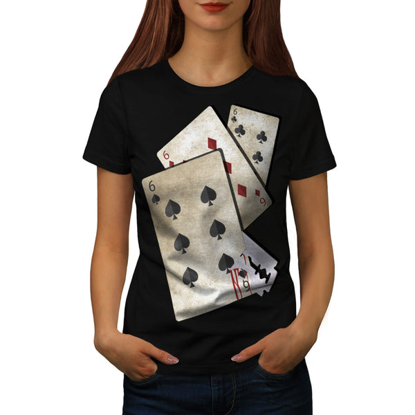 Razor Blade Gamble Womens T-Shirt
