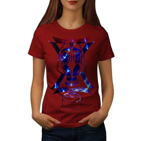 Gas Mask Breathe Womens T-Shirt