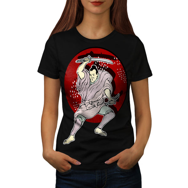 Sword Fighter Pose Womens T-Shirt