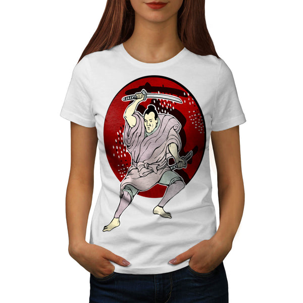 Sword Fighter Pose Womens T-Shirt