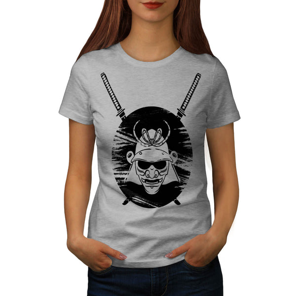 Samurai Sword Emblem Womens T-Shirt