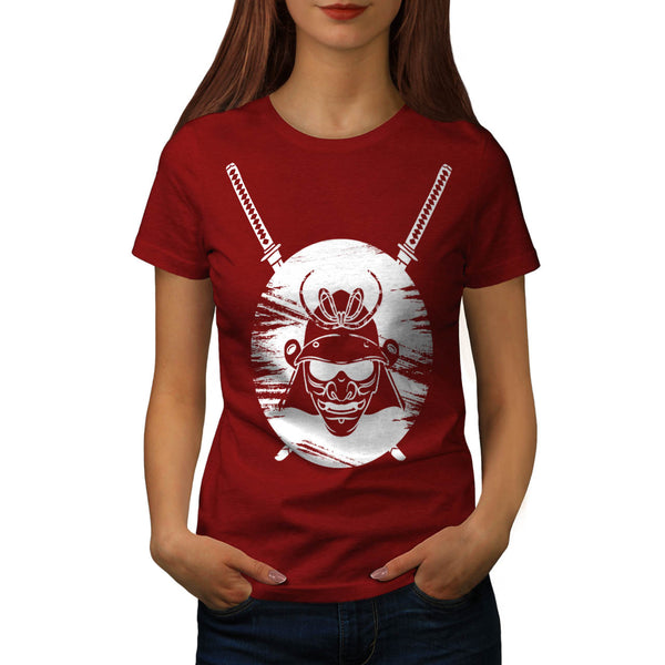 Samurai Sword Emblem Womens T-Shirt