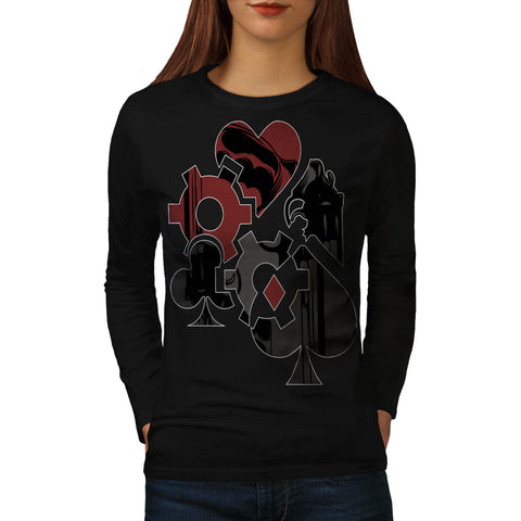 Gangsta Shotgun Game Womens Long Sleeve T-Shirt