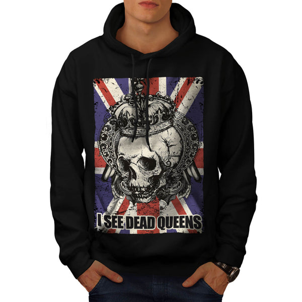 Skull Queen England Mens Hoodie