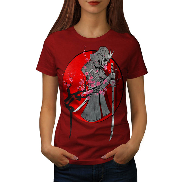 Samurai Blood Spring Womens T-Shirt