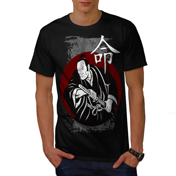 Fierce Samurai Look Mens T-Shirt