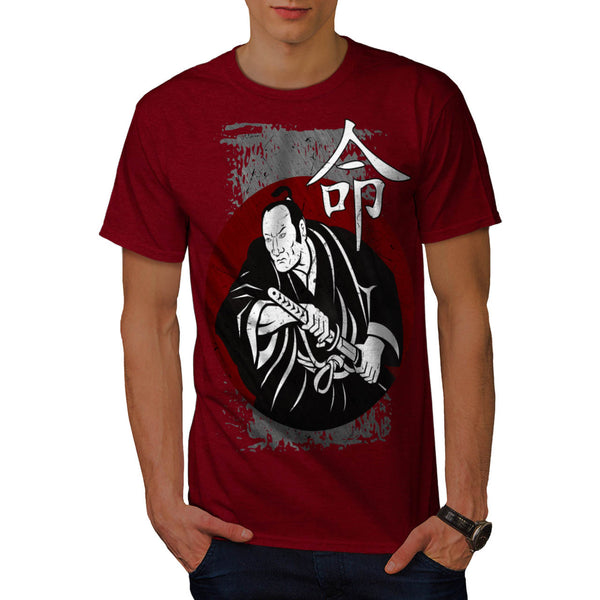 Fierce Samurai Look Mens T-Shirt