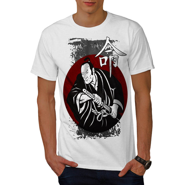 Fierce Samurai Look Mens T-Shirt