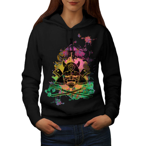Japanese Sword Mask Womens Hoodie