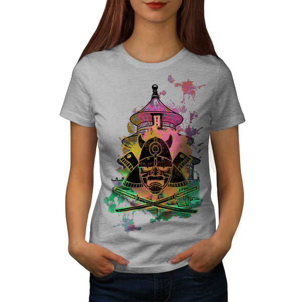 Japanese Sword Mask Womens T-Shirt