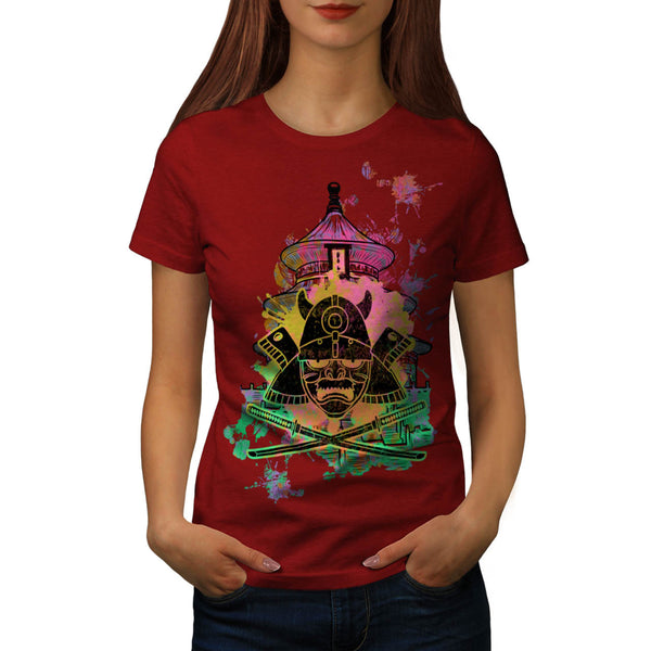 Japanese Sword Mask Womens T-Shirt